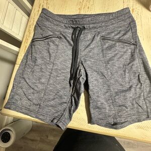 Athleta Heather Gray Performance Drawstring Shorts